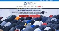 Desktop Screenshot of khalidmosque.com